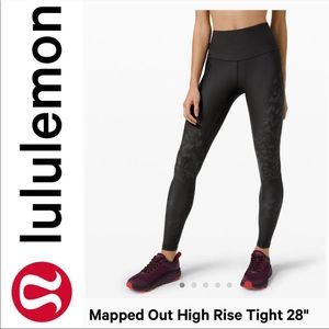 NWT Lululemon Mapped Out HR tights - size 6
